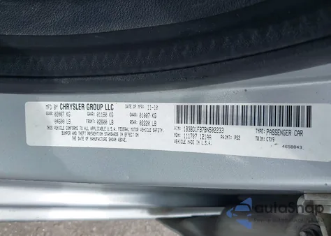 2011 Dodge Avenger Mainstreet z USA, uszkodzony, nr VIN 1B3BD1FB7BN502233